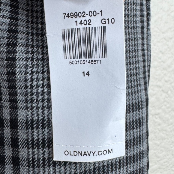 Old Navy Womens Pixie Flare High Rise Tartan Plaid Trouser Pants Sz. 14 NEW - Picture 9 of 12